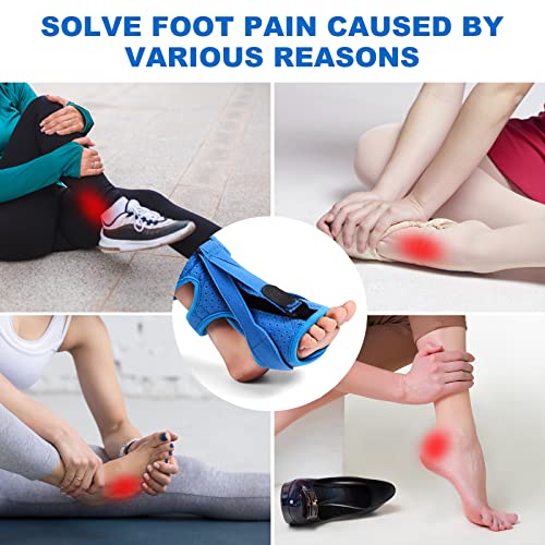 Gushijieju Plantar Fasciitis Night Splint Latest Version, Adjustable Foot Brace For Plantar Fasciitis Achilles Tendonitis Foot Drop Heel Pain Relief Women Men(1 Pack) #TOP5