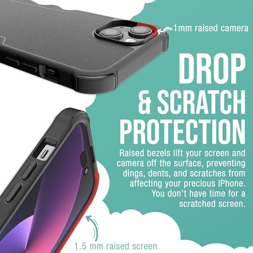 Image of Smartish - Lime Time - iPhone 15 Plus MagSafe Armor Case - Gripzilla [Rugged & Tough] Heavy Duty Armor Case - Fits iPhone 15 Plus