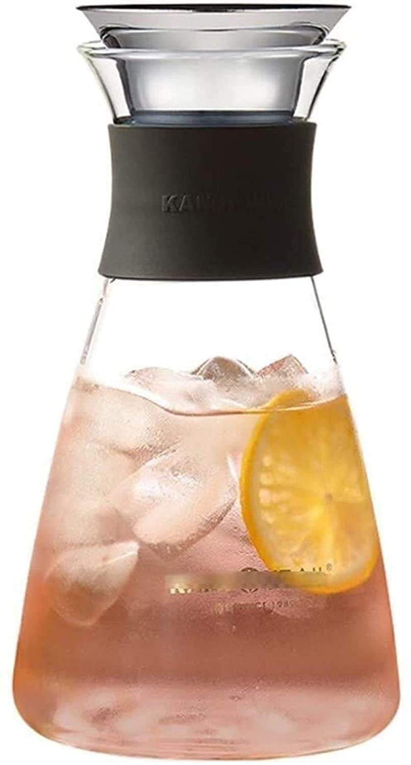 HJW Useful Kettle Teapot Cup 1200 Ml Glass Jug Reusable Ice Teapot Ideal for Milk and Coffee Juice Bottles Tea Cup