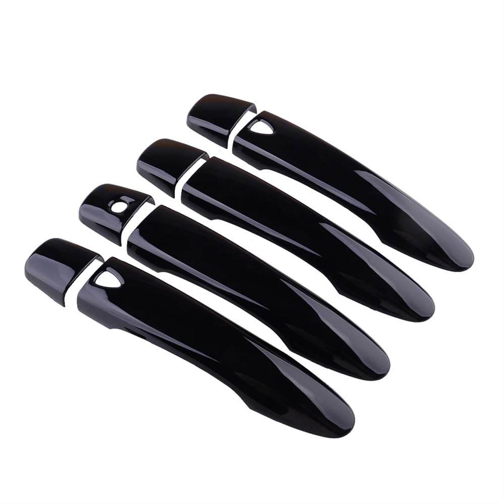 Gteew One Color Side Outer Door Handle 8Pcs Set Car Exterior Door Handle Covers Trim For Versa For Tiida For X-Trail For Maxima For Rogue For Kicks For Qashqai