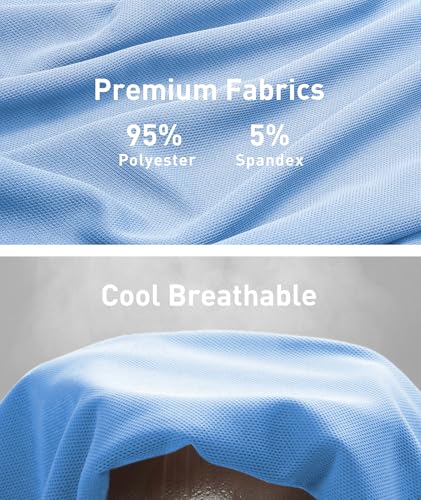 Mens Polo Shirts Short Sleeve Summer Moisture Wicking Performance Athletic Golf Shirts for Men with Pocket3