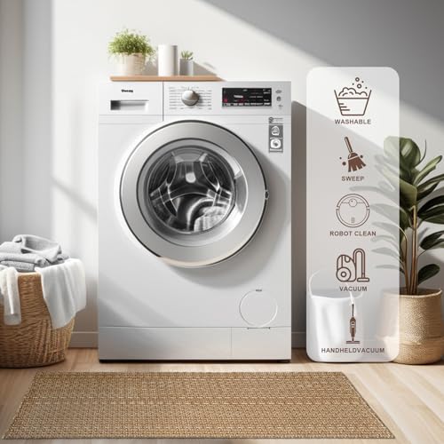Tan Brown Boho Braided Entryway Rug 2x3 ft,Solid Indoor Small Area Doormat | Neutral solid braided mat suitable for front porch,bathroom,kitchen and b
