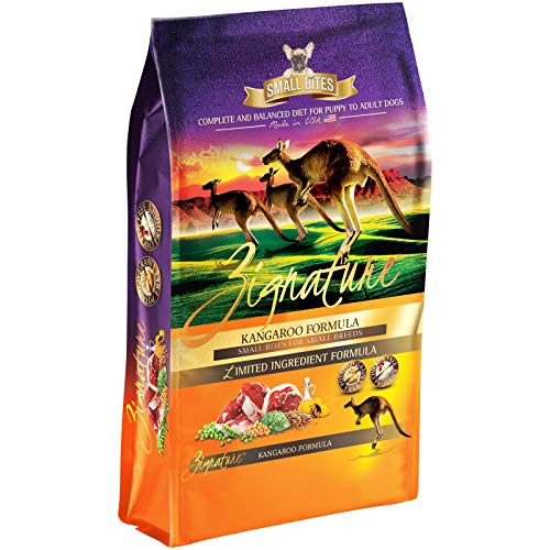 Zignature kangaroo formula grain-free small bites dry d…