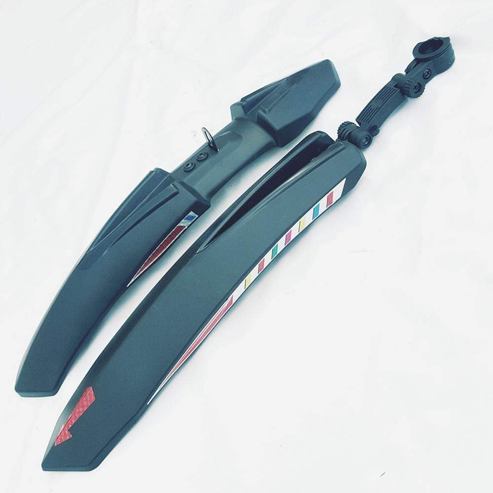 Garde-Boue de vélo, Garde-Boue de vélo électrique, Accessoires de vélo, Garde-Boue Avant et arrière à dégagement Rapide pour VTT (Noir)