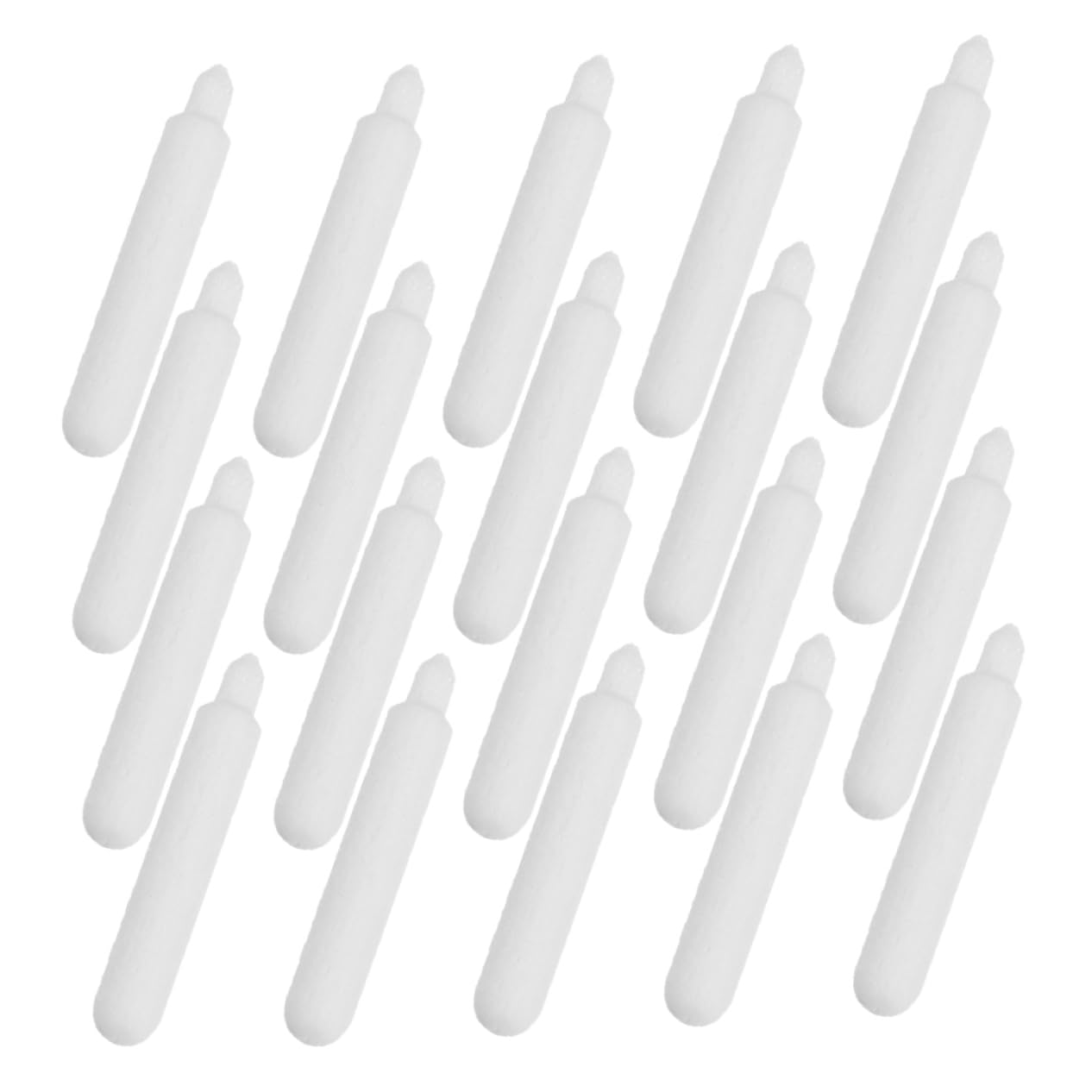 NUOBESTY Effortless Tip Swap: 50pcs Nylon Replacement Nibs for Acrylic Markers Enhance Your Sketching Drawing Experience