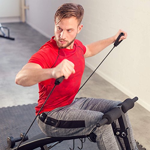 TecTake-Sit-up-Bank-Bauchtrainer-Totalmasse-LxHxB-ca-129-x-70-x-55-cm-klappbar-verstellbar-inkl-gepolsterte-Beinfixierung-und-2-Hanteln-und-Trainingsseile