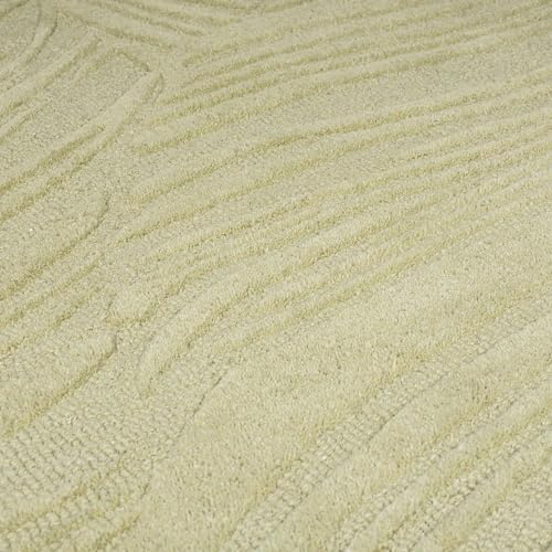 Image of Hand-Tufted Woolen Large Carpets for Living Room 8x10 feet Olive Color Anti-Skid Area Rug High Pile Thick Carpet & Rugs for Hall & Bedroom