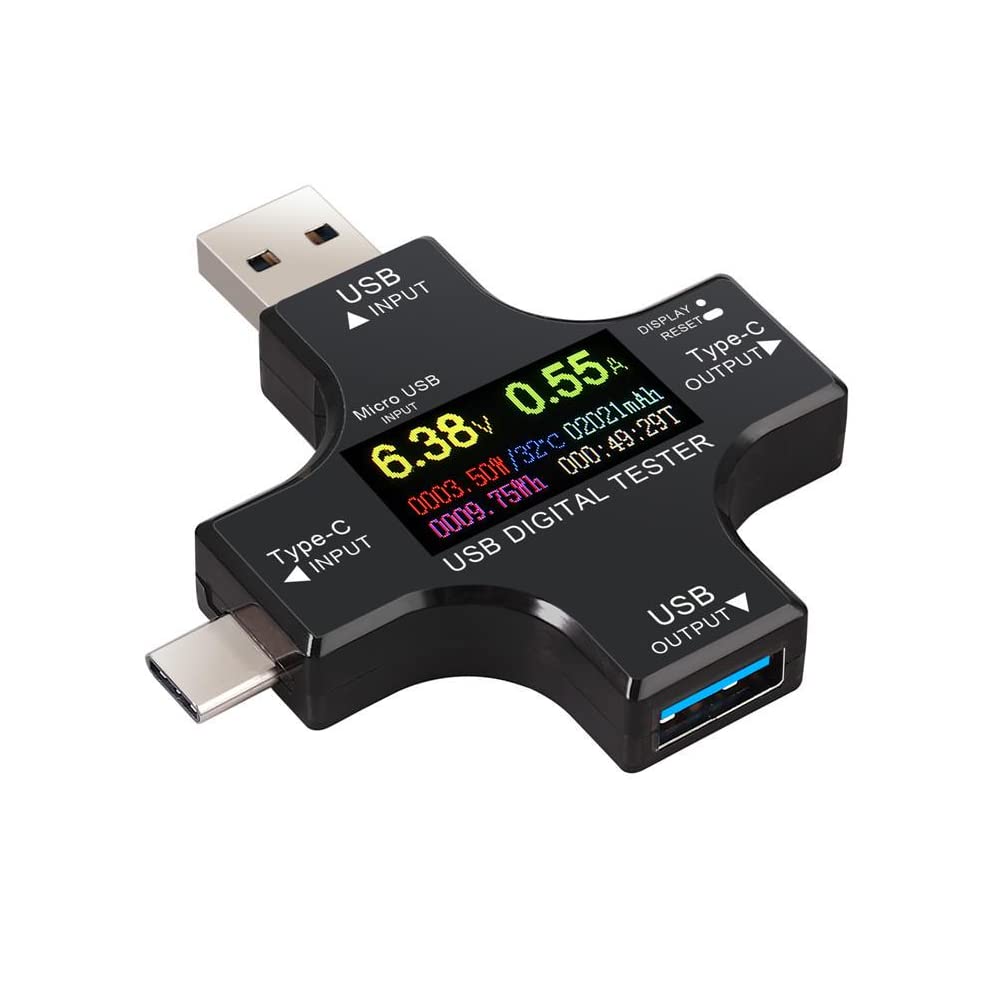 xcluma Type C PD Digital Voltage Current Ammeter detector Power Bank Charger Indicator Color 3.6V ~ 32.0V (B0B5MVT3GM) Amazon Price History, Amazon Price Tracker