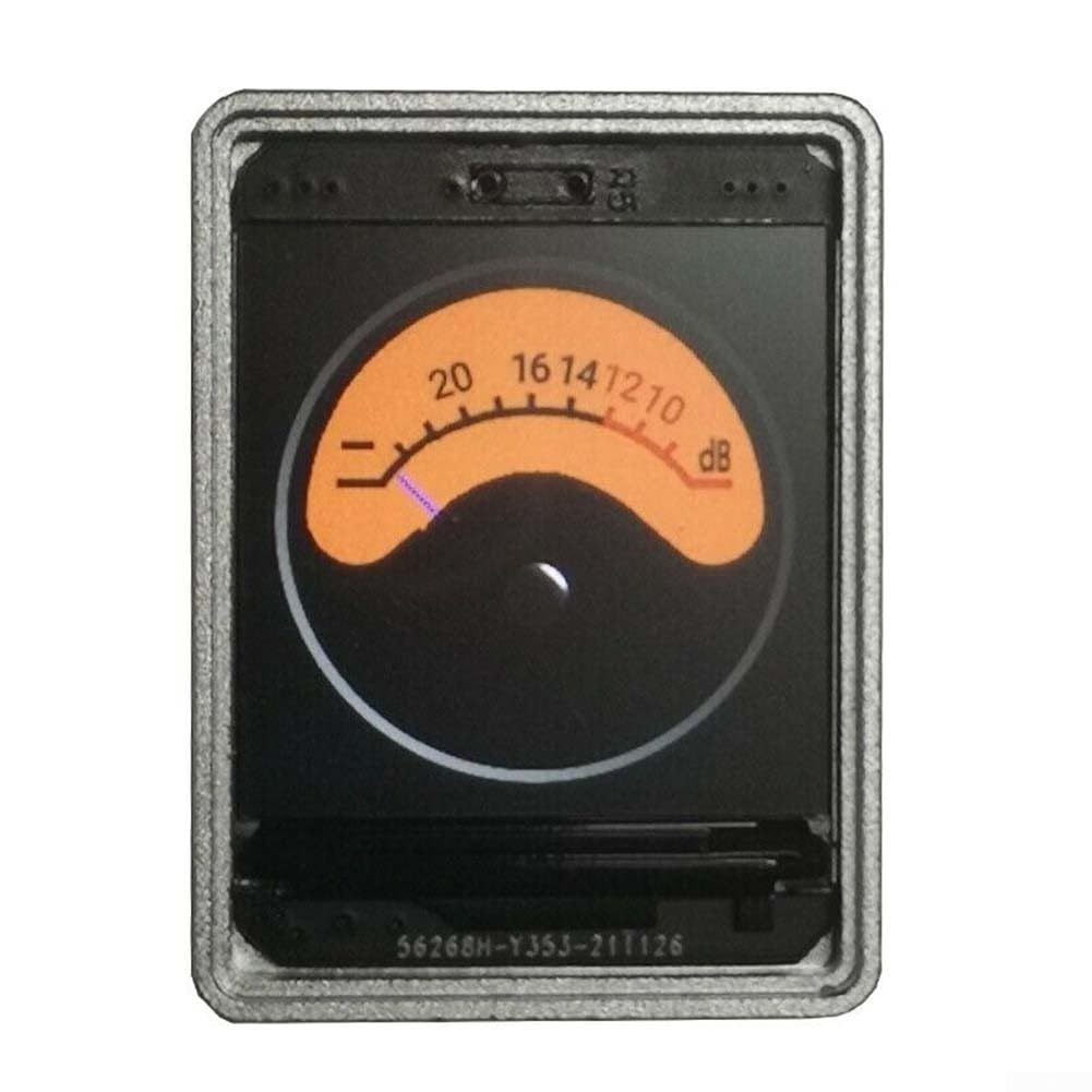Zoegneer 3,3 cm (1,3 Zoll) Sprachgesteuertes Multi-Modus-Analog-Musik-Audio-Pegel-VU-Messgerät mit hochfestem Gehäuse aus Aluminiumlegierung, HD-Display, GPS-Zeitsynchronisation für Auto Centra