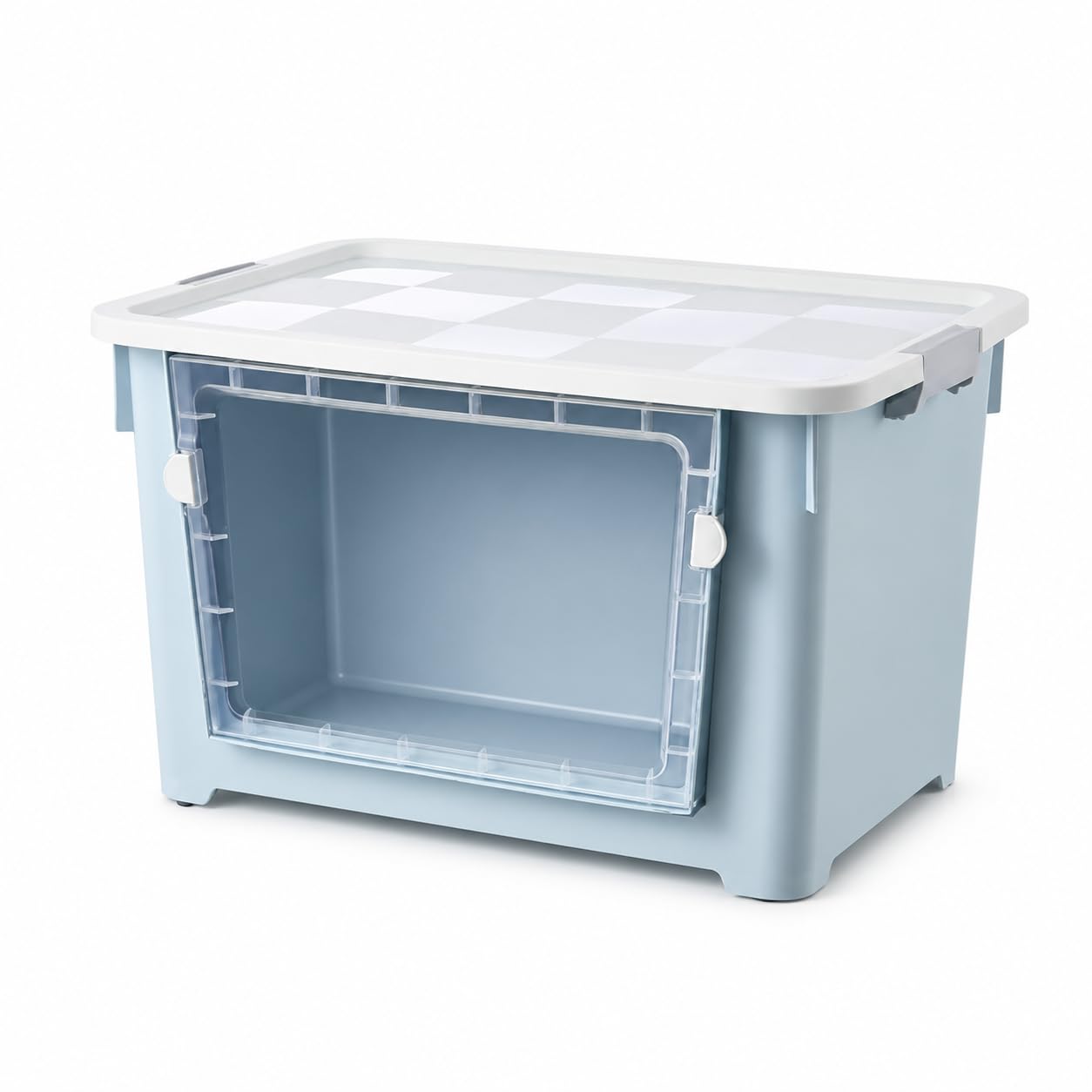 Scatola Portaoggetti Plastica Impilabile, nordico, 100L, 58x41x36cm