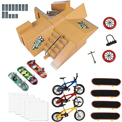 image for Loving Skate Park Kit, Skate Park Kit Ramp Parts for Finger Skateboard