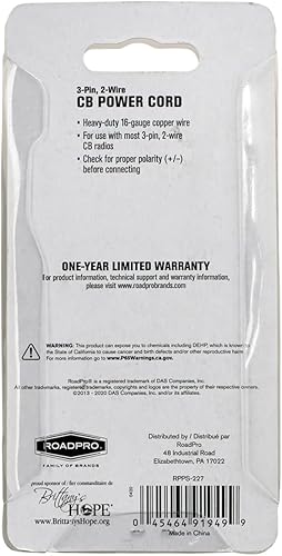 Miniatura 6 de Cable de alimentación fundido de radio CB de 3 pines 2