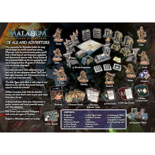 Maladum of Ale & Adventure Expansion juego de mesa miniatura 3