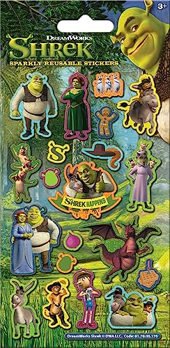 Paper Projects DreamWorks Shrek Sparkly - Pegatinas reutilizables...
