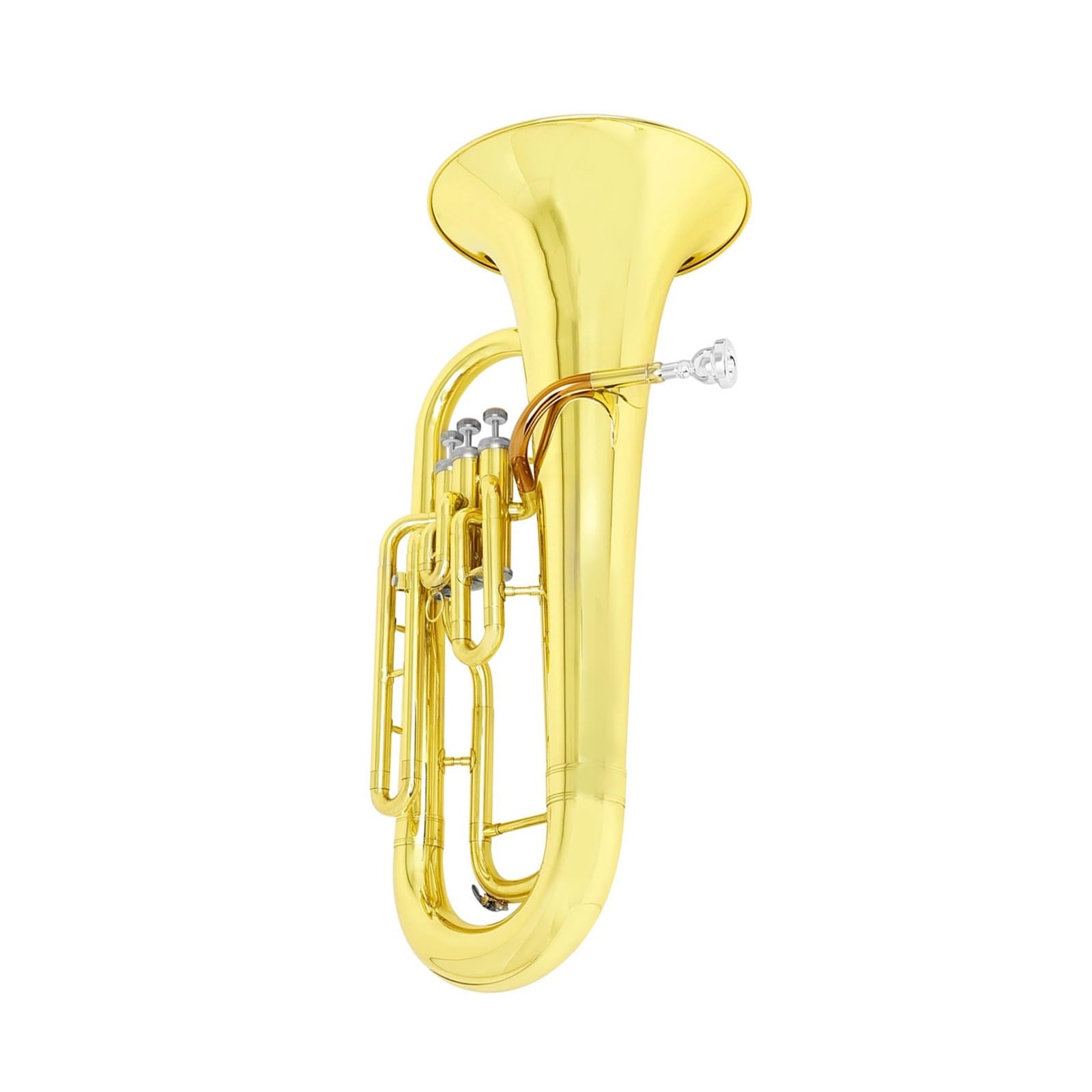 Eufonium Z Brązu Fosforowego Mosiądz B Flat Trzyklawiszowy Profesjonalny Instrument Pionowy