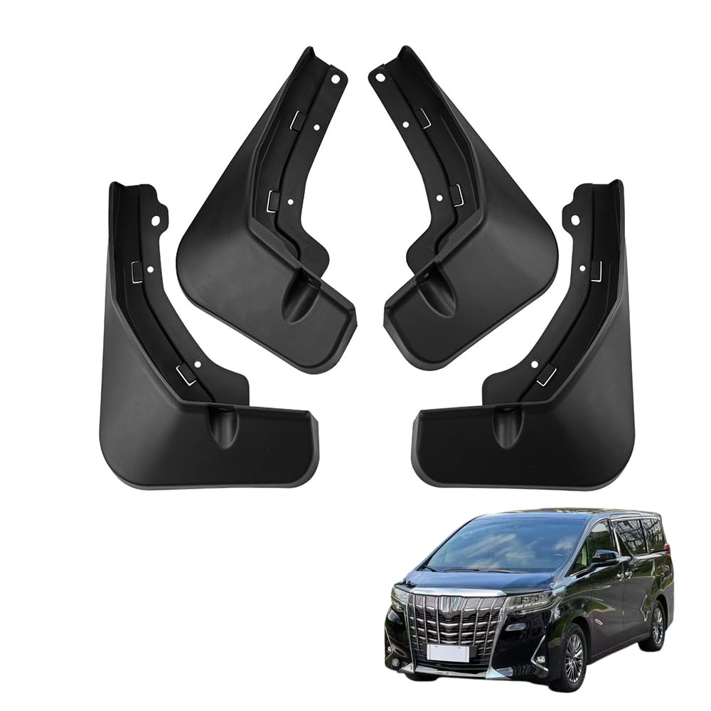 AMHVMU 4pcs Mud Flaps for Vellfire(Large Version) 2010-2021