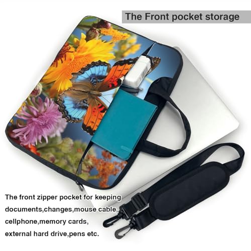 Sacoche ordinateur portable 13-15.6 pouces papillon pour le bureau
