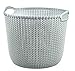 Curver Cesta Knit Redonda L 30L, Azul Bruma, 37.5x36x31.4 cm, 226389