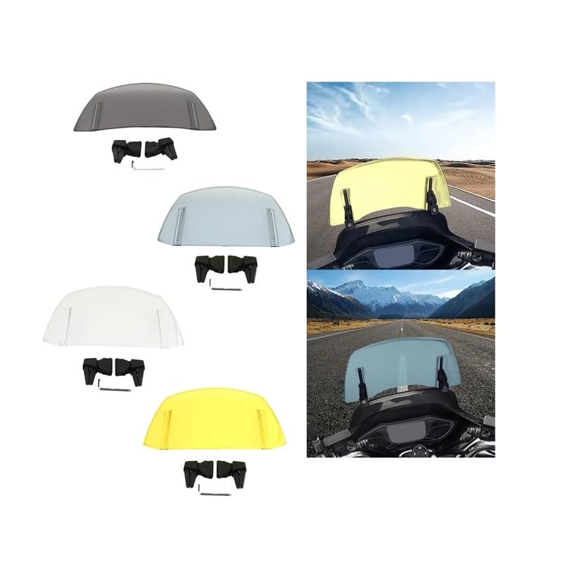 Déflecteur vent pare-brise anti-fatigue cervicale spoiler moto - 5