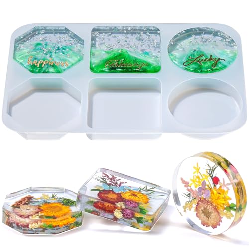 LET’S RESIN Extra Deep Coaster Molds