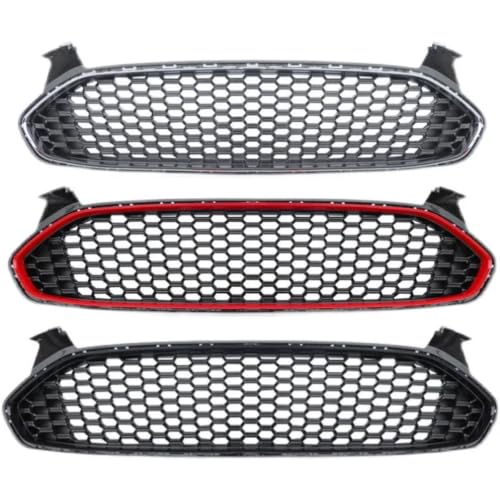 Calandre avant pour Ford Fusion 2013-2016 calandre de course noire et rouge - 4