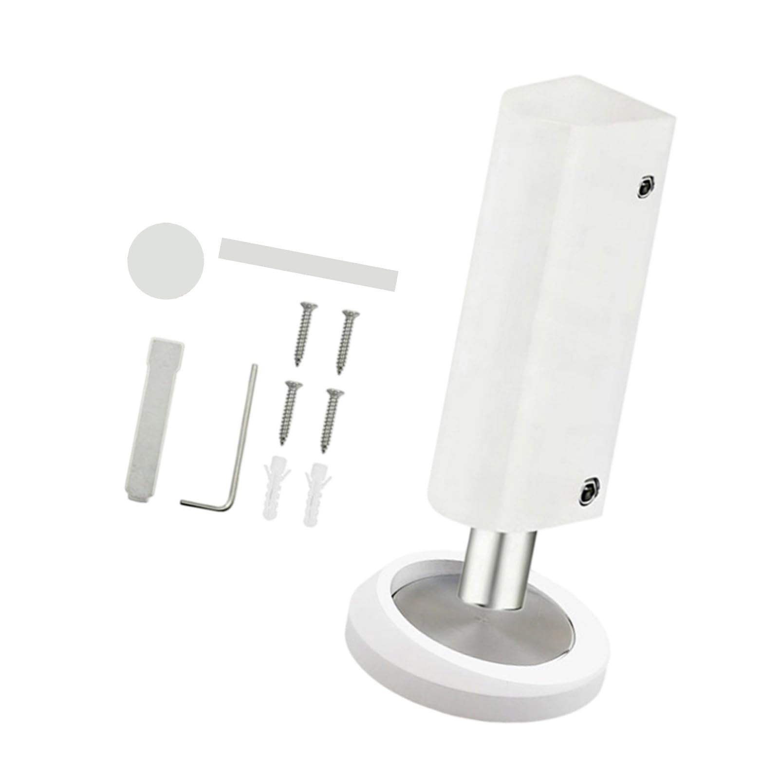 Profile Denial Drill Required Door Stop for Tight Spaces in Houses and Businesses Thin Door