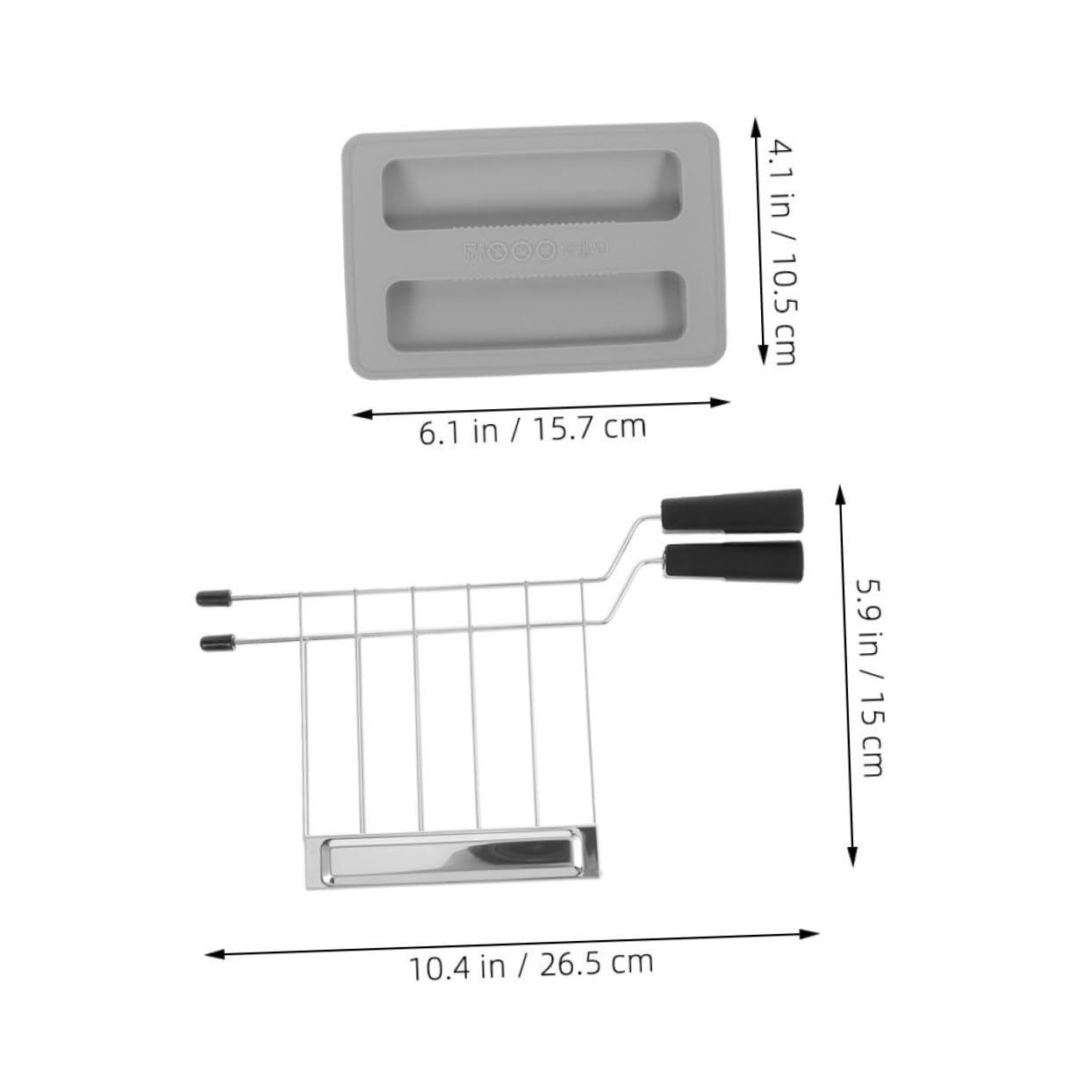 KICHOUSE 1set Kitchen Toaster Cover Silicone Lid Sandwich Clip for Breakfast Machines Easy to Clean Wear-resistant Design Fits Sandwich Makers