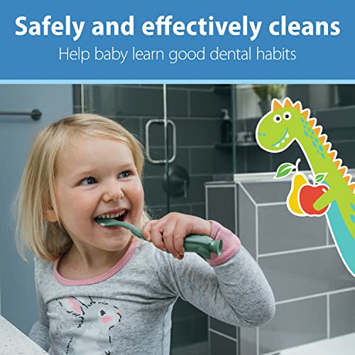 dr brown39s fluoride-free baby toothpaste safe to swallow apple pear 1-pack 14oz40g 0-3 years