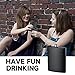 2 Pack Hip Flasks for Liquor, 8 Oz & 12 Oz Stainless Steel Leakproof Thin Flasks with Funnel for Men & Women (Matte Black)
