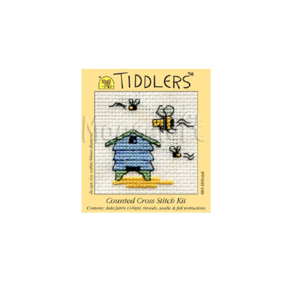 Mouseloft Tiddler Mini Counted Cross Stitch Kit - Beehive