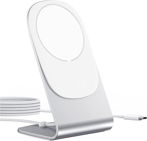 Cargador inalámbrico magnético, estación de carga inalámbrica rápida de 15 W, certificado Qi, compatible con iPhone 13/12/11/11 Pro Max/XS, Galaxy