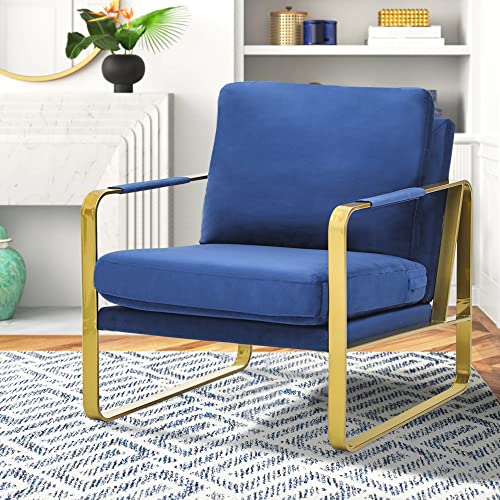 Blue Living Room Chairs with Metal Frames Soul & Lane