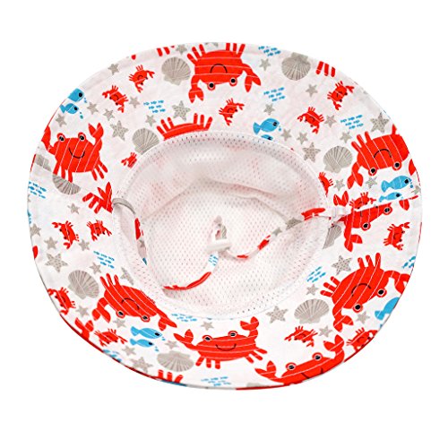 Image of Home Prefer UPF50+ Wide Brim Sun Hat Boys Girls Sun Protection Hat Zoo Beach Swim Safari Bucket Hat for Baby Toddler Kid