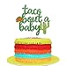 Taco Bout a Baby Cactus Cacti Cake Topper Green Glitter Fiesta Festive Party Supplies Baby Shower Decor