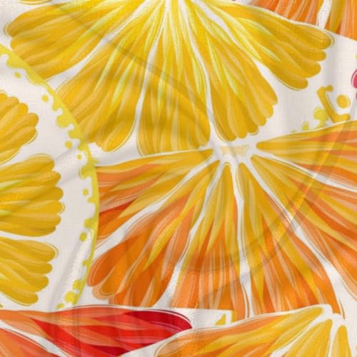 Tavisto Citrus Fruits Orange 23.6" Square Scarf Women Fashion Silk Feeling Hair Scarves Headscarf Hair Wrap Lightweight Neck Scarf for Women Men3