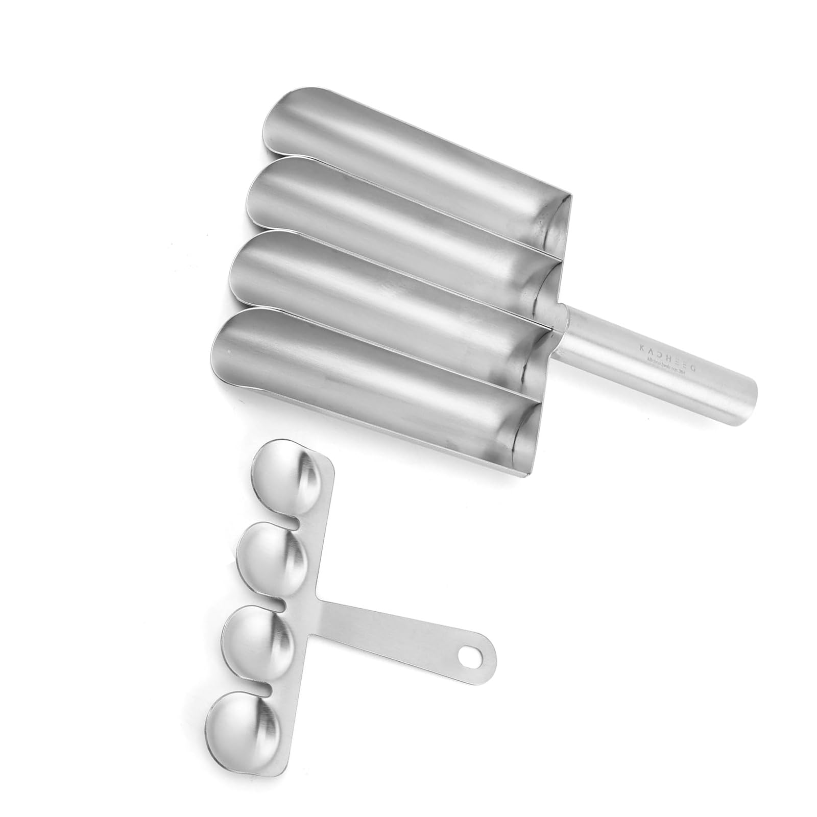 HZBB Stainless Steel Meatball Maker with Integrated Cutter Ergonomic Handle for Uniform Shaping Simple Cutlet Tool
