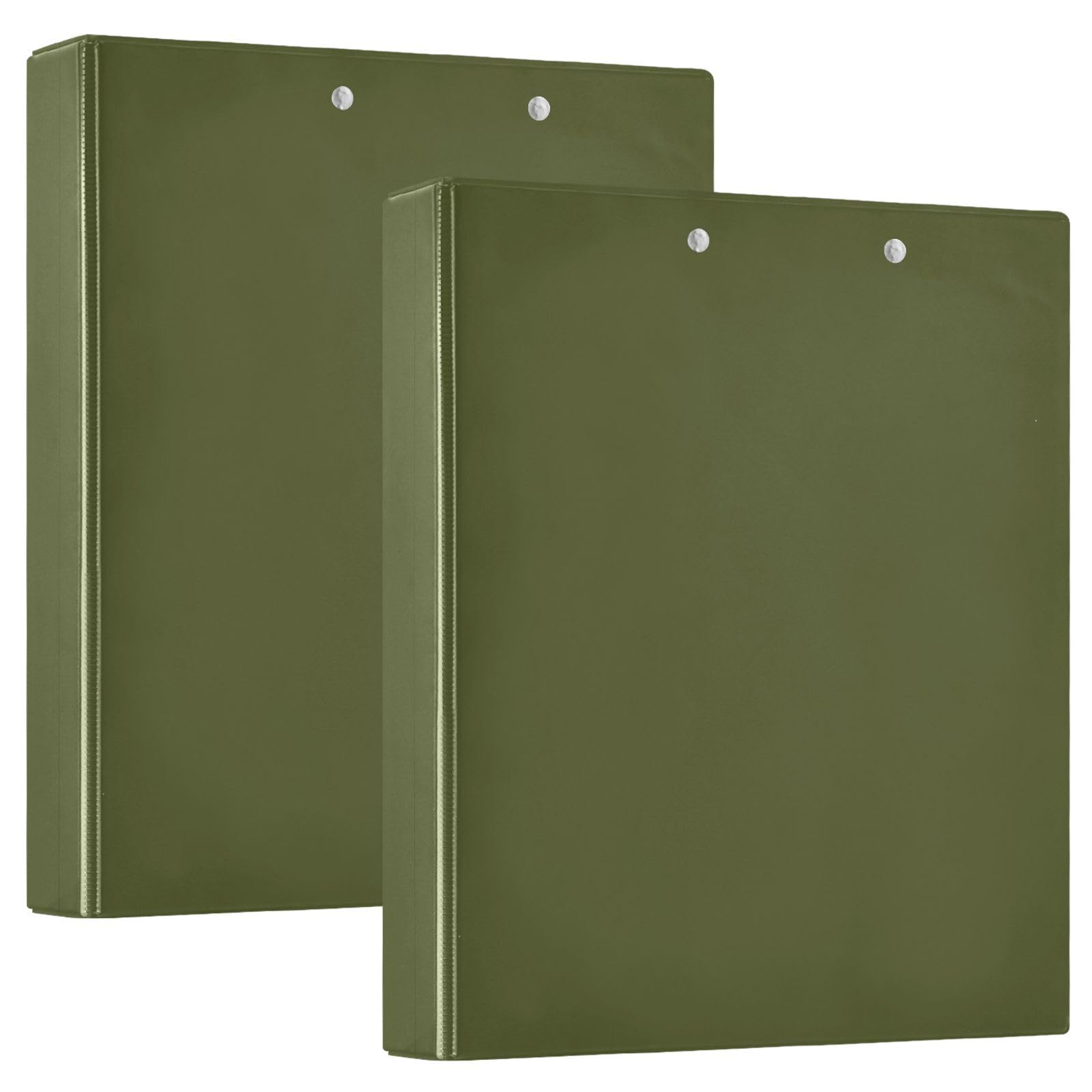 Raccoglitore a 3 anelli stampato, 3,8 cm, raccoglitore ad anelli a D con tasche, raccoglitore decorativo per scuola, università o ufficio, verde militare, taglia unica ex2