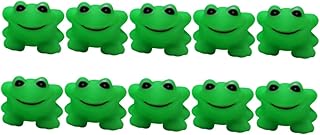 Toyvian 10 Peças Sapo De Borracha Flutuador Banheira Sapo Tomando Banho Brinquedos Sapos Brinquedo De Banho Sapo Natação Espremendo Brinquedos Sapo Realista Brinquedos De Banho De Animais