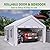 13x20 FT Heavy Duty Carports with Roll-up Ventilated Windows, Outdoor Portable Storage Shelter Shed Garage, Carport Canopy with Side-Opening Door, Anti-Snow Car Port for Trucks, Boats, and SUVs