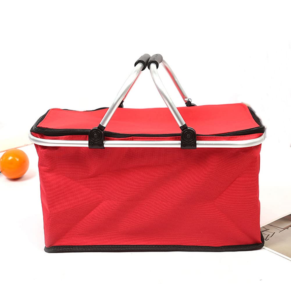 Bolsa térmica de 30 l, Bolsa térmica Plegable para Almuerzo de Picnic, Bolsa térmica Grande con asa de Transporte, Bolsa térmica para Entrega de Alimentos para Acampar, Barbacoa, Compras
