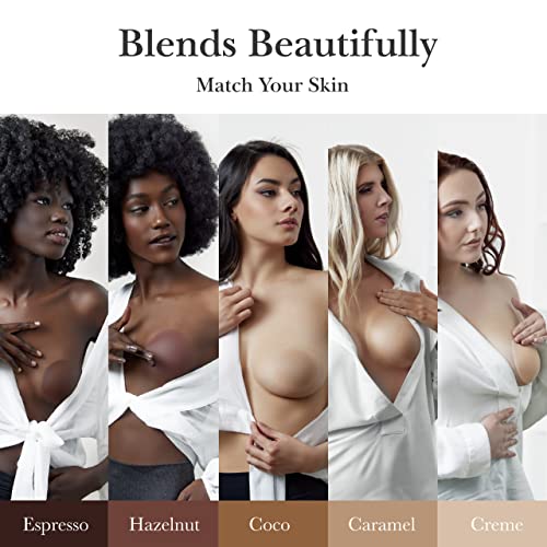 Nippies Skin Extra Thickness Nipple Covers For Women – Adhesive Silicone Bra Pasties, Hazelnut (One Size) #TOP6