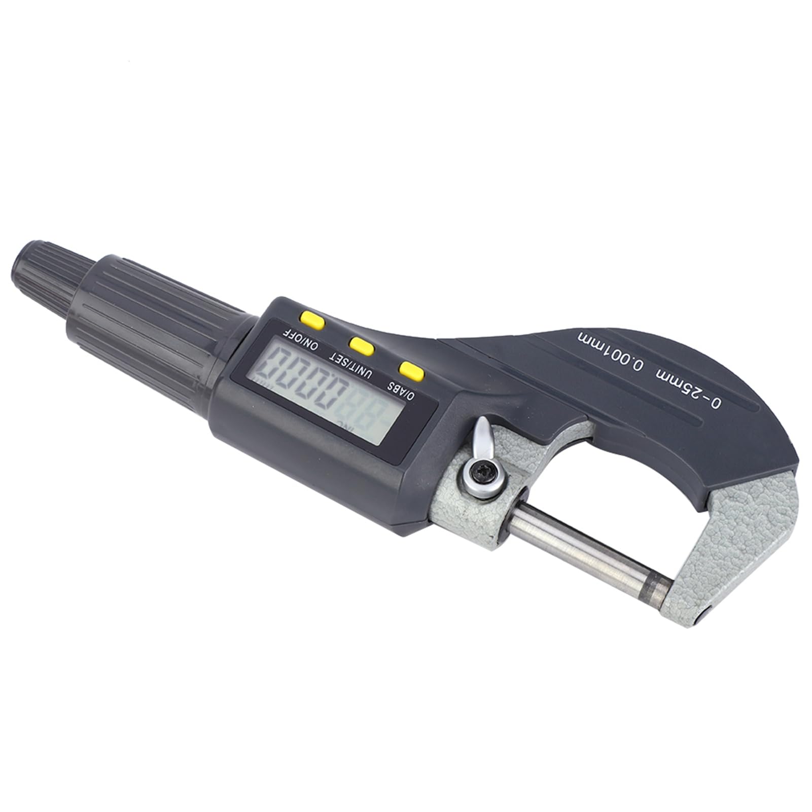 Calibrador micrométrico electrónico digital Herramienta de medición de precisión de 0,001 mm con pantalla LCD para ingenieros mecánicos y entusiastas del bricolaje Construcción de (0-25 mm)