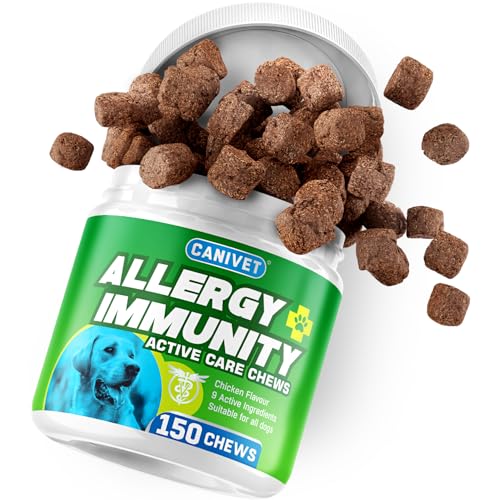 CANIVET Allergy + Immunity | 150 x Treat Chews | 10-in-1 Sup