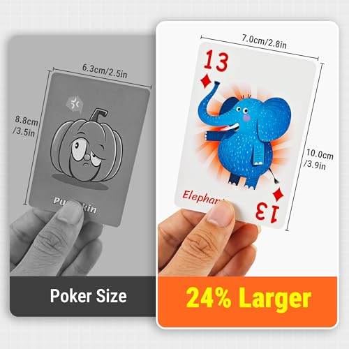 Image of Educational 6 in 1 Kids Card Games, Alphabet & Simple Math, Large Cards | 6 Themes Designed With Mordern Education Concepts, Go Fish, New Old Maid, Gift for Kids 4+, Card Holders Included