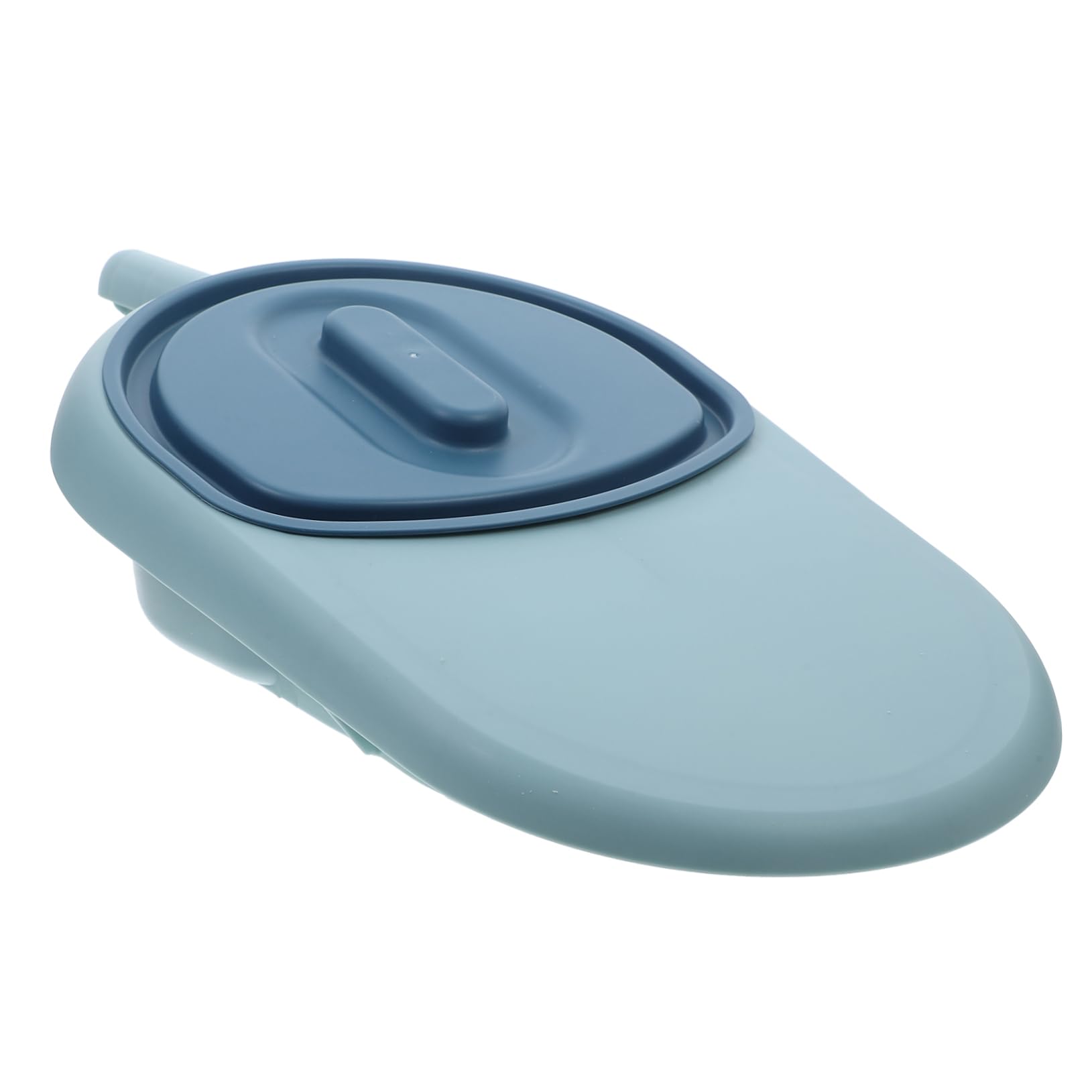 COLLBATH Padella per Anziani Allettati con Coperchio Antitrabocco Portatile in Pp per Donne e Uomini, Design Semplice e Moderno per Uso Ospedaliero e Domiciliare