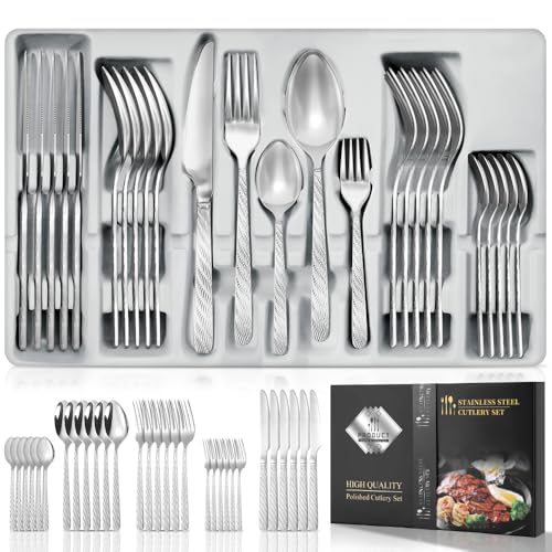 Faqueiro em Aço Inox com 30 Peças, Jogo de Talheres, Talheres, Fa...
