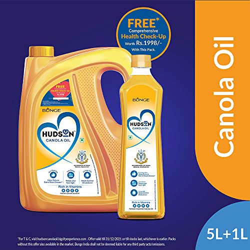 Image of Hudson Canola Oil 5L + 1L Combo Pack