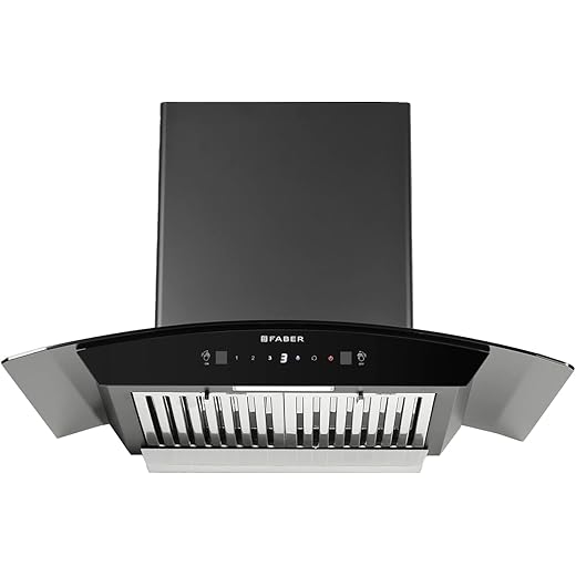 Faber Autoclean Curved Kitchen Chimney 75 cm