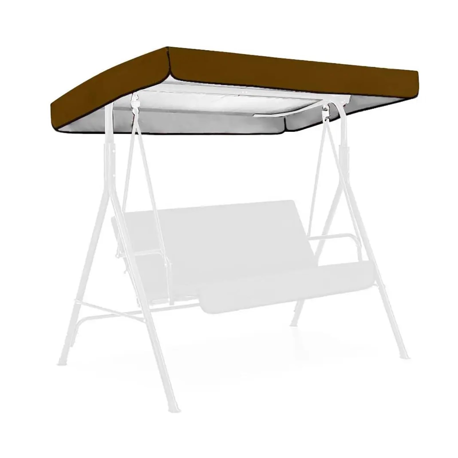 Swing Chair Canopy Replacement Outdoor Courtyard Swing Ceiling 1.90x1.32x0.15m Waterproof Protection Snow Rain Sun Shelter Home Garden Sunshade Roof(Color 8)