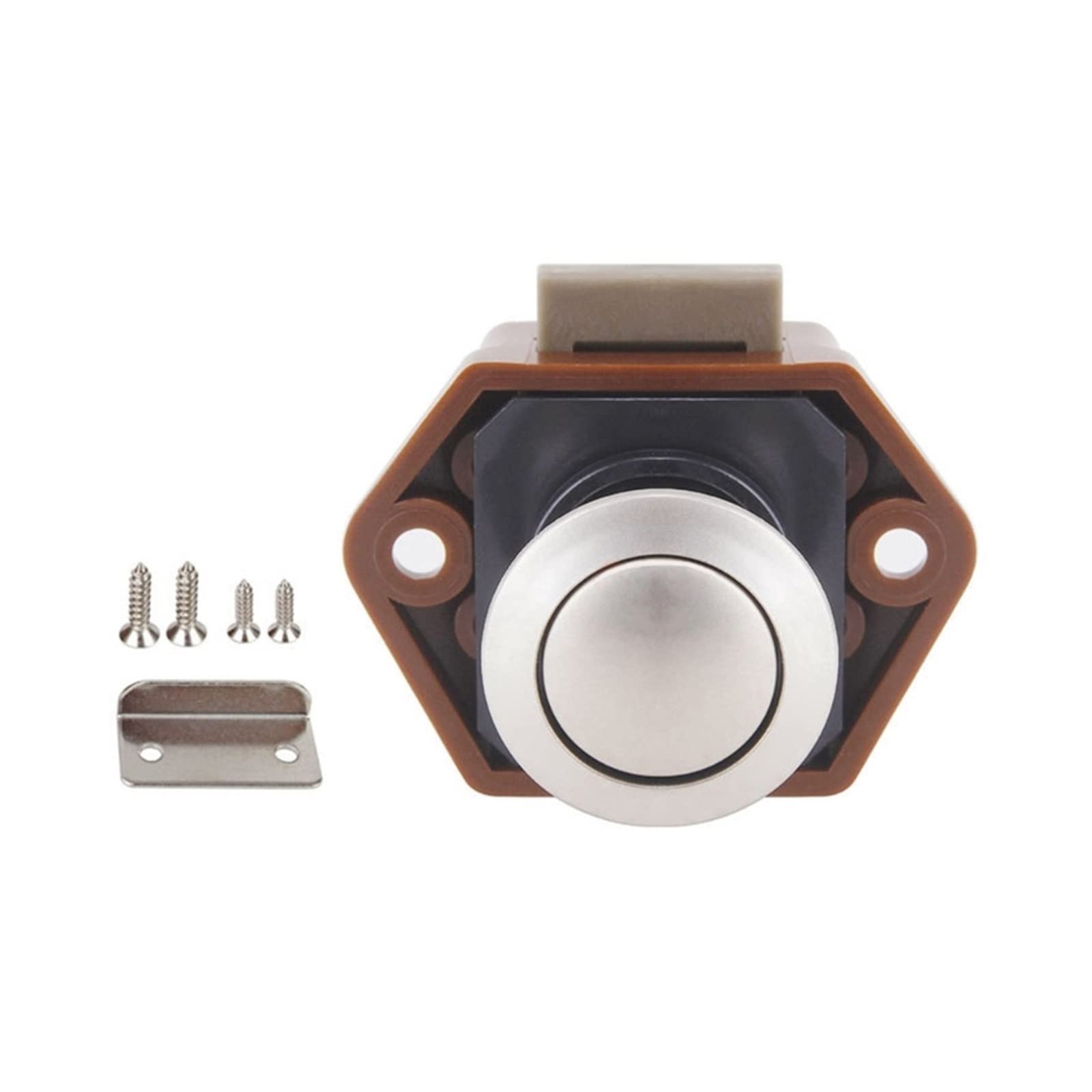 Kogedss 1 Diameter 20Mm For Camper Car Push Lock Rv Caravan Boat Drawer For Latch Button Locks For Furniture Hardware E8bc(1)